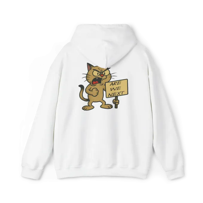 Hoodie 006 Back White